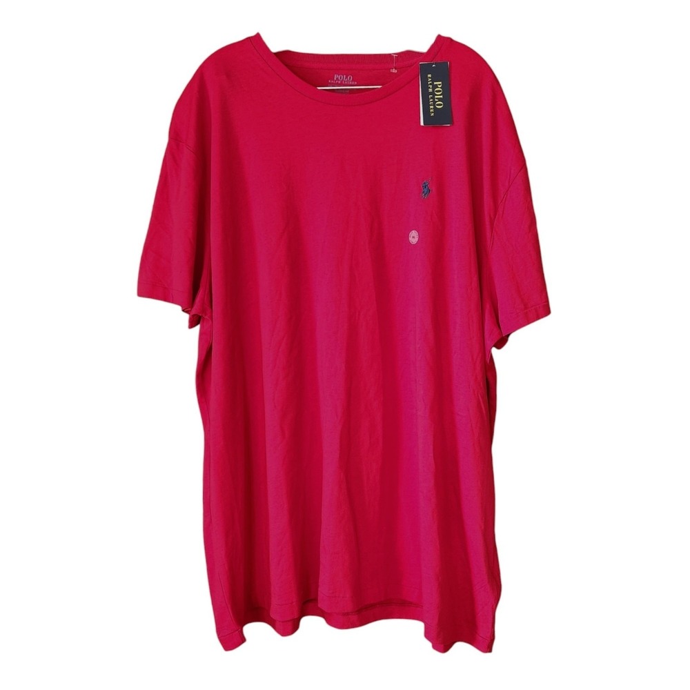 Polo Ralph Lauren Men's XXL Classic Fit Logo Pony T-Shirt Tee Red Short Slev NWT